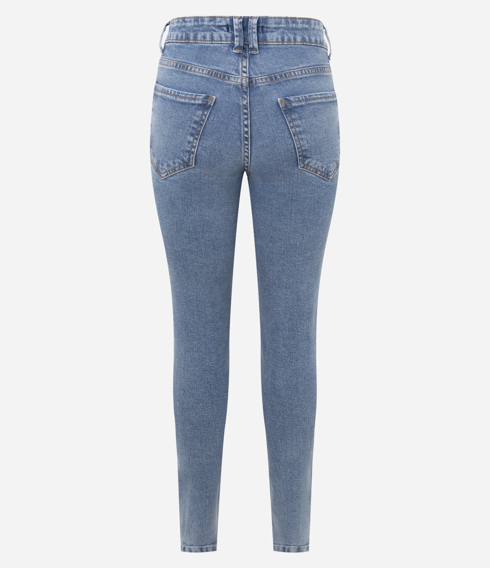 Calça Skinny em Jeans com Elastano Azul Claro 6