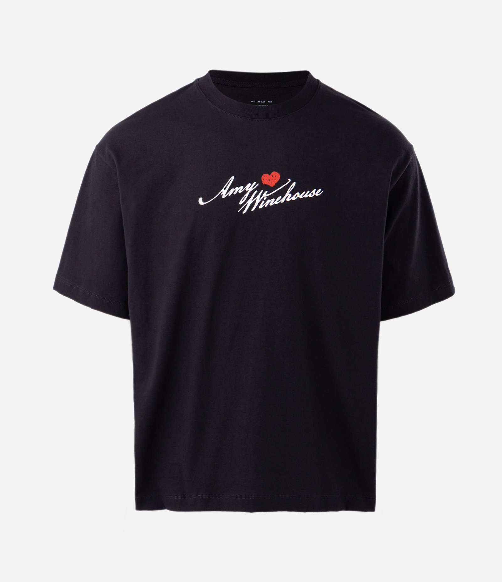 Camiseta Boxy com Estampa Amy Winehouse Preto 5