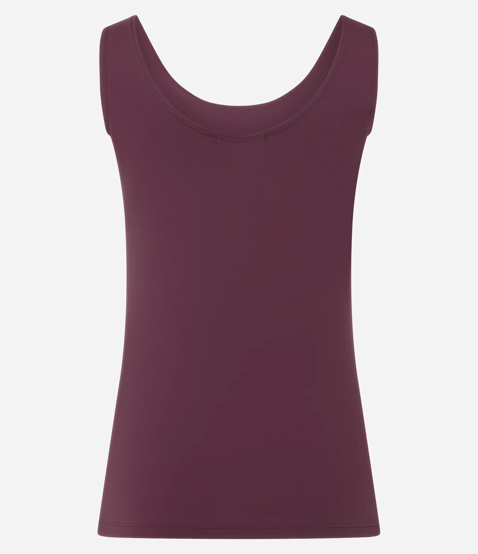 Blusa em Poliamida com Decote U e Alça Larga Bordô 2