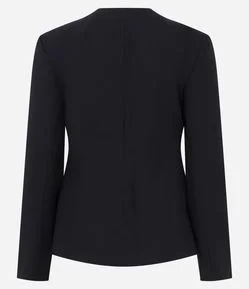 Blazer Alfaiatado com Abotoamento Frontal e Bolsos
