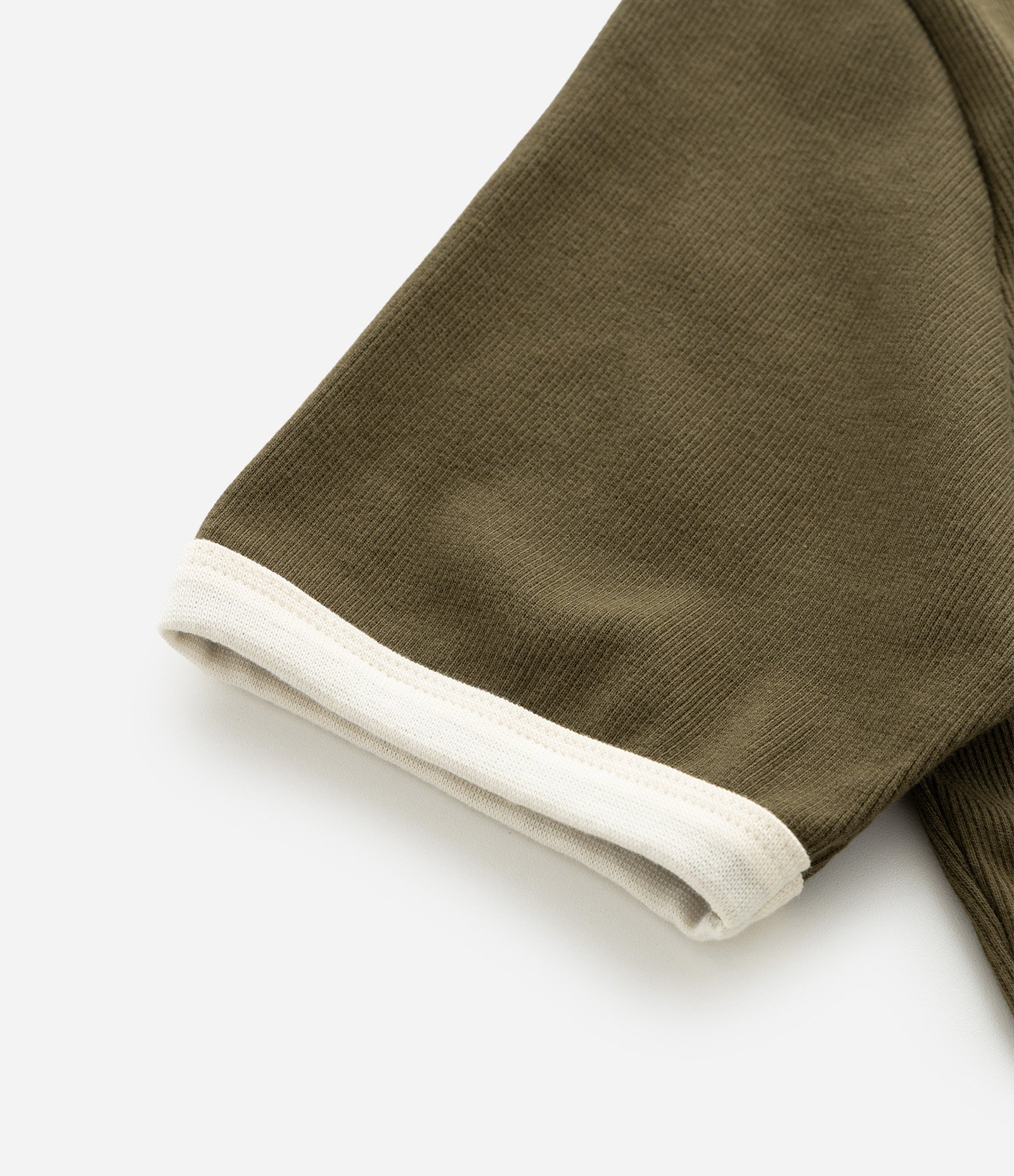 Blusa Babylook em Ribana com Acabamento Contrastante Curve & Plus Size Verde 5