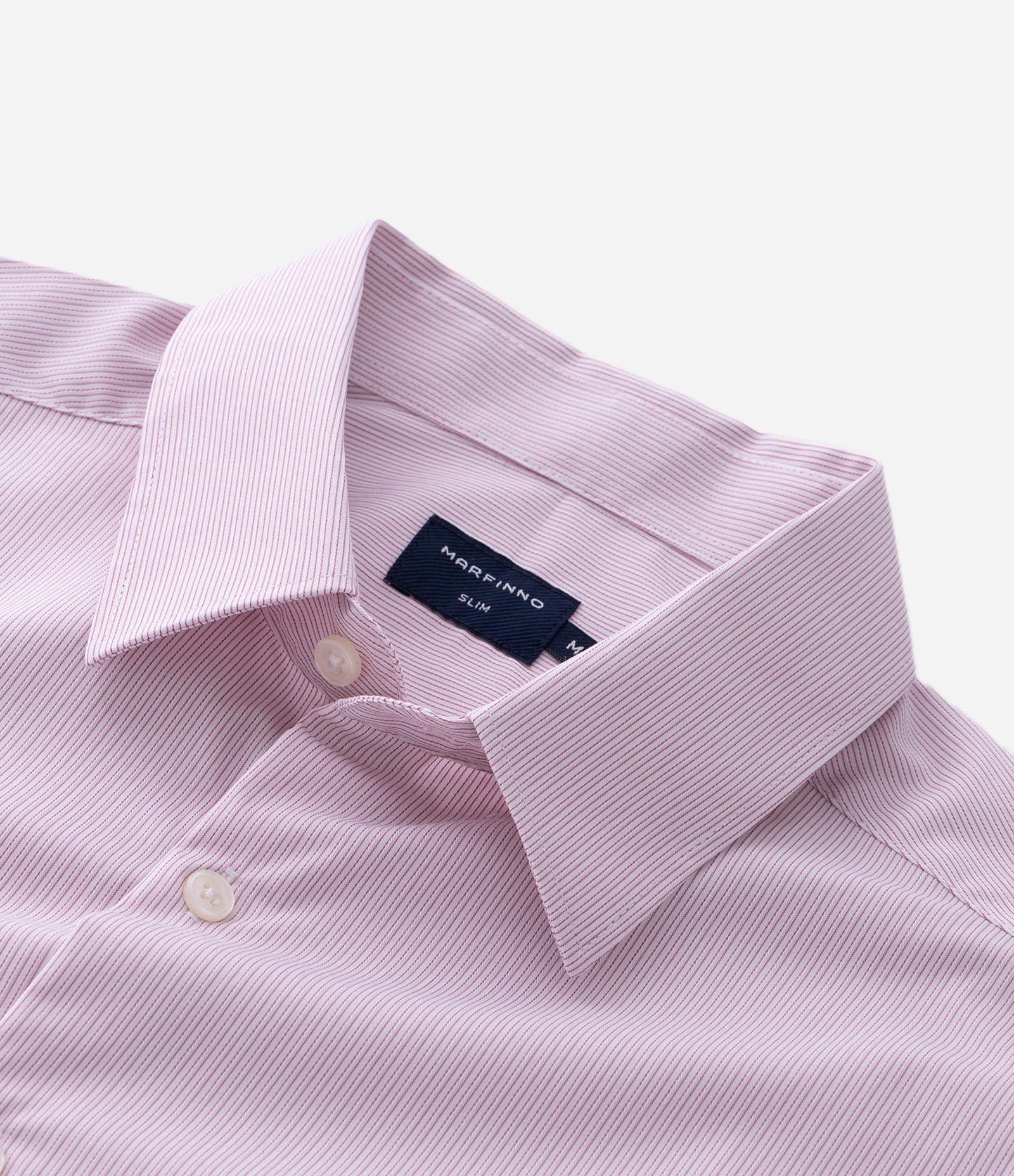 Camisa com Fibra de Bambu Maquinetada com Listras Rosa Claro 6