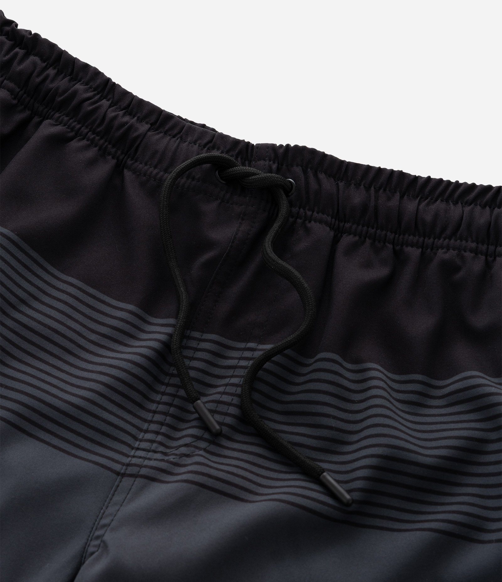 Bermuda de Banho em Microfibra com Estampa em Blocos Preto 9