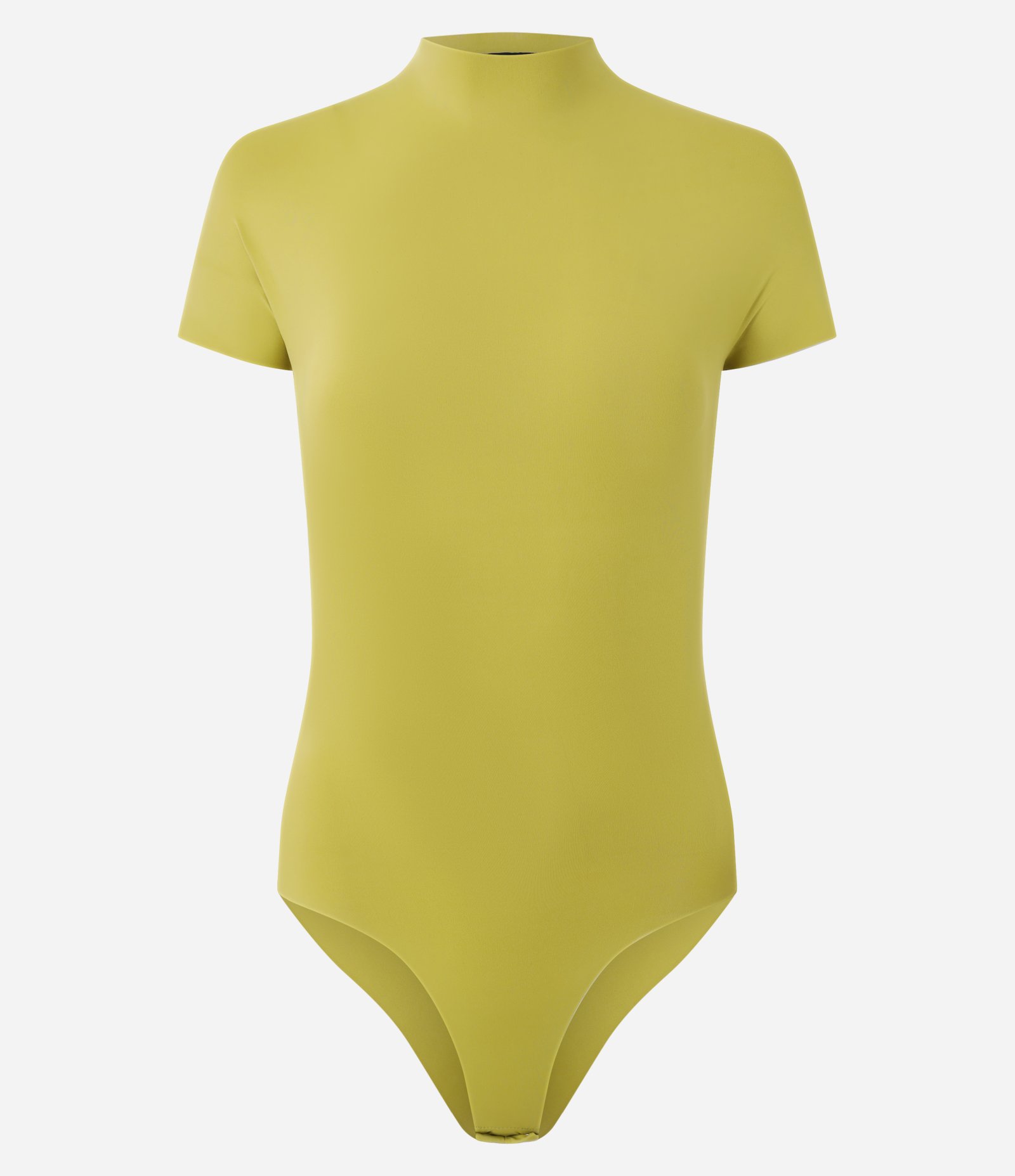 Body em Microfibra com Golinha Média Verde Abacate 1