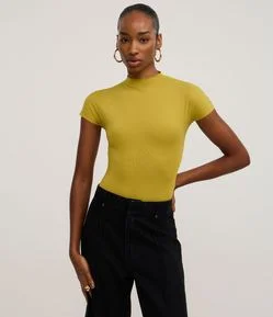 Body em Microfibra com Golinha Média