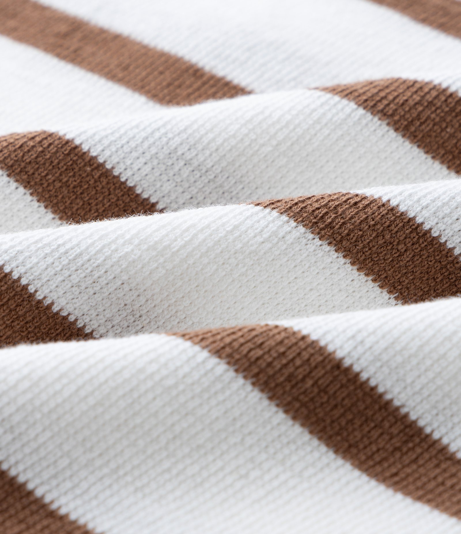 Camiseta Infantil Comfort Listrada com Bolso – Tam 1 a 5/6 Anos Marrom/Branco 3