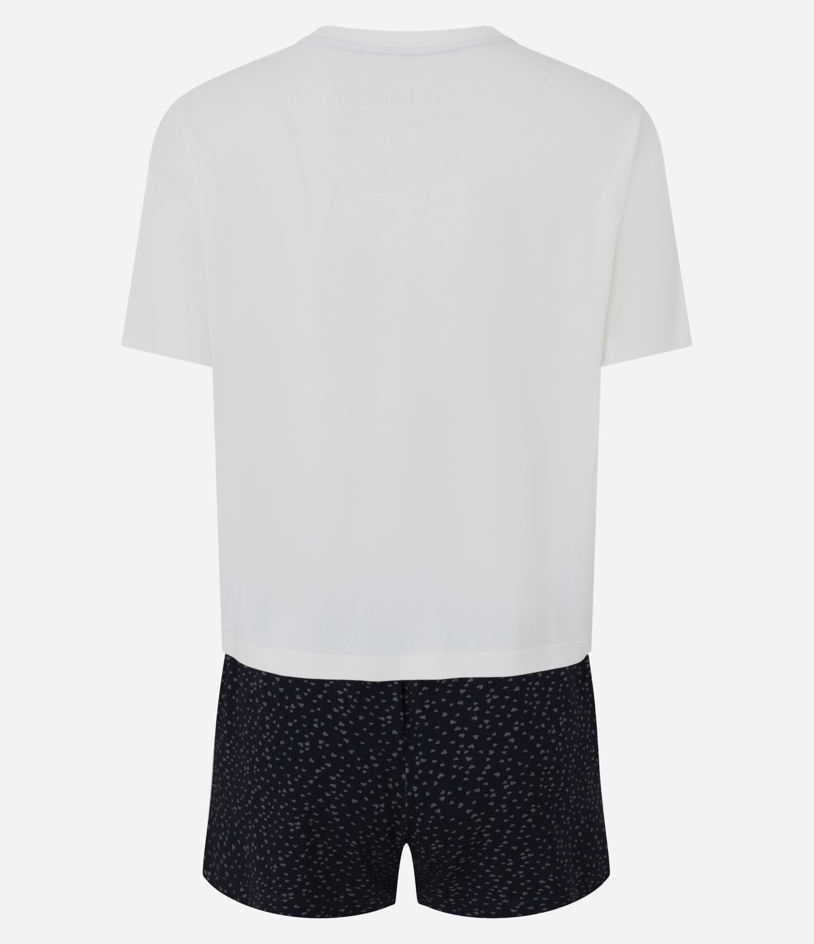 Pijama Short Doll com Estampa Crepúsculo Branco/Preto 2