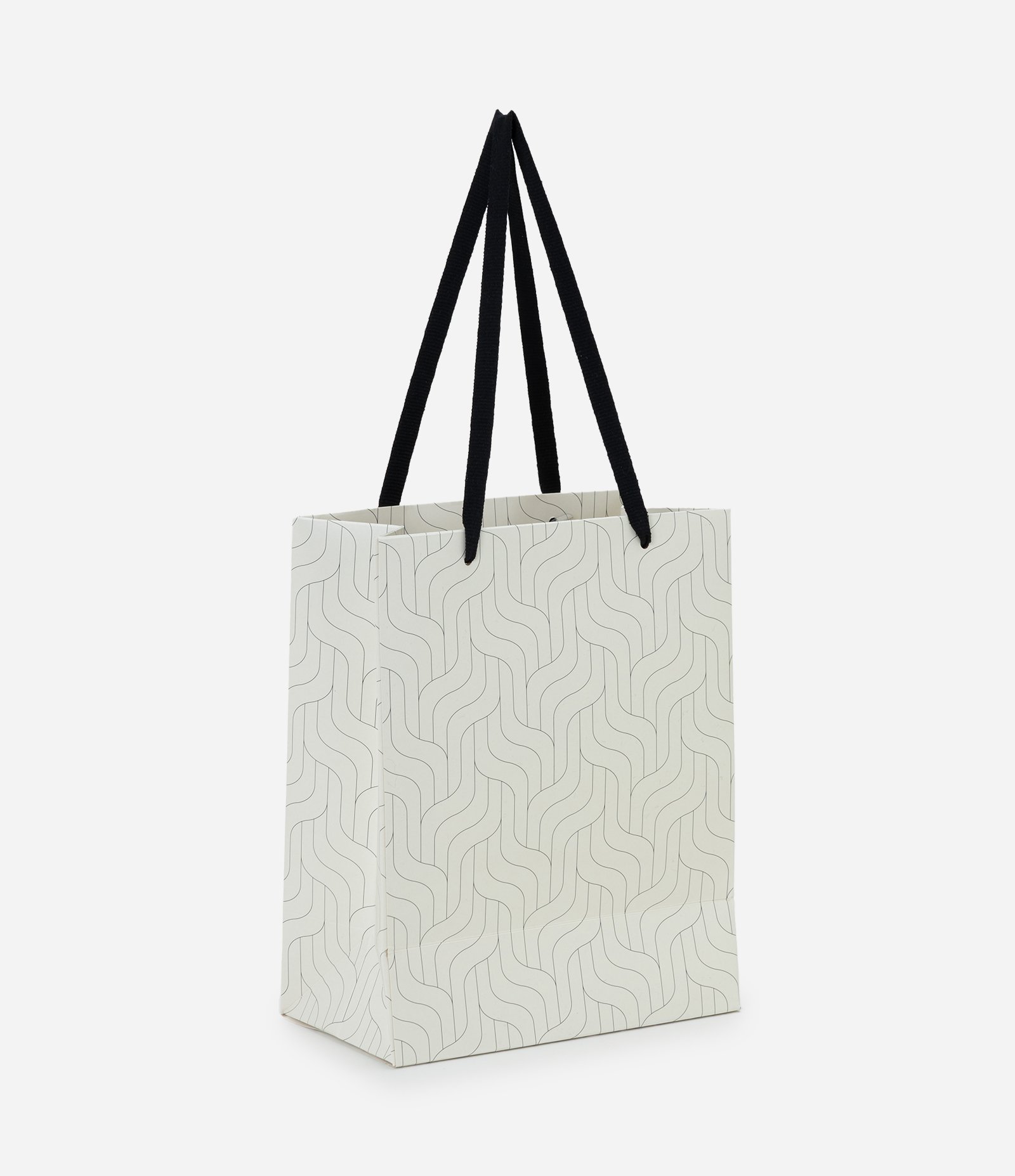 Embalagem de Presente Pequena com Textura Off White 1