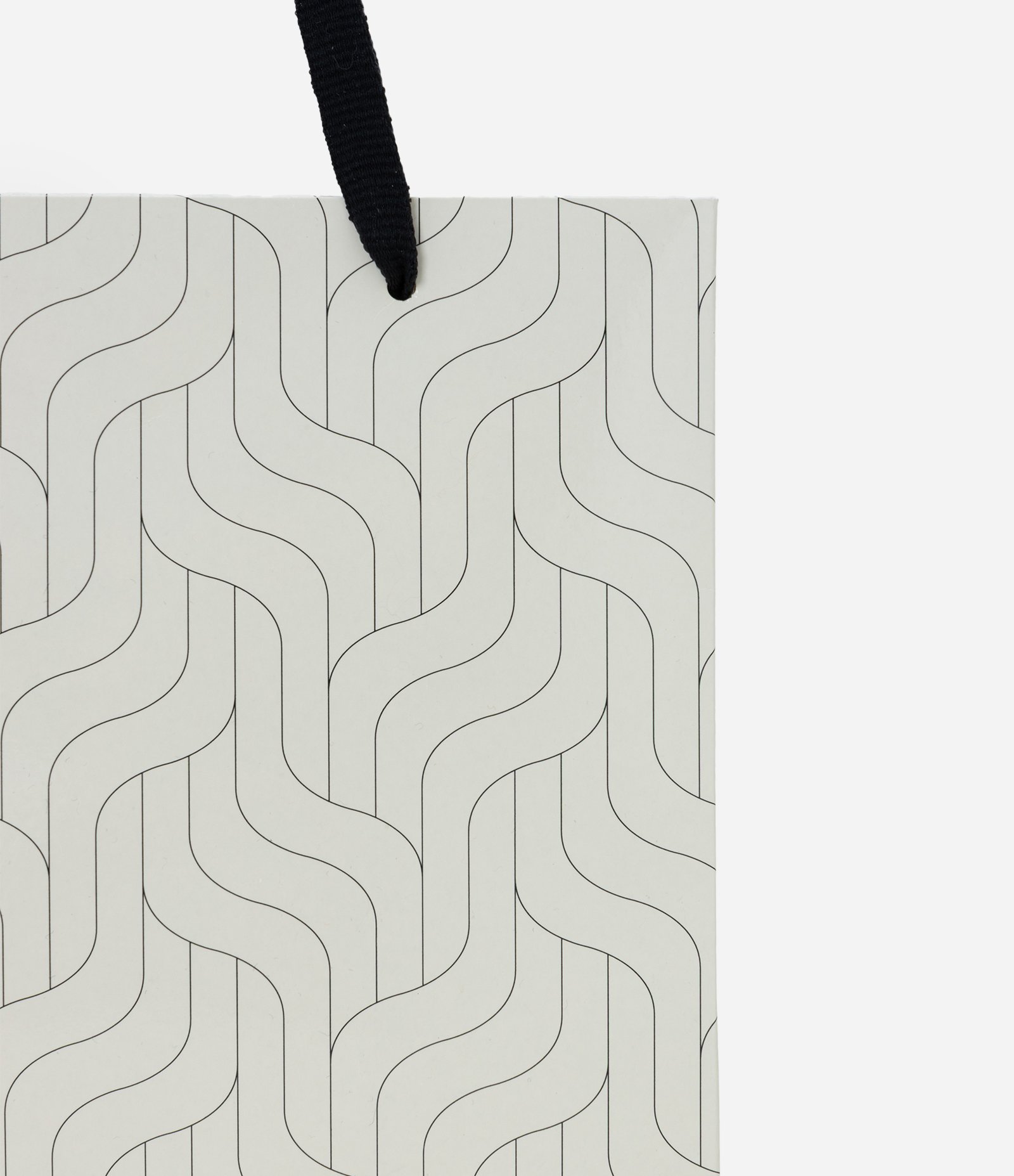 Embalagem de Presente Pequena com Textura Off White 2