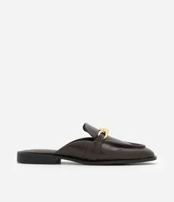 Sapatilha Mule Alongado com Efeito de Nó