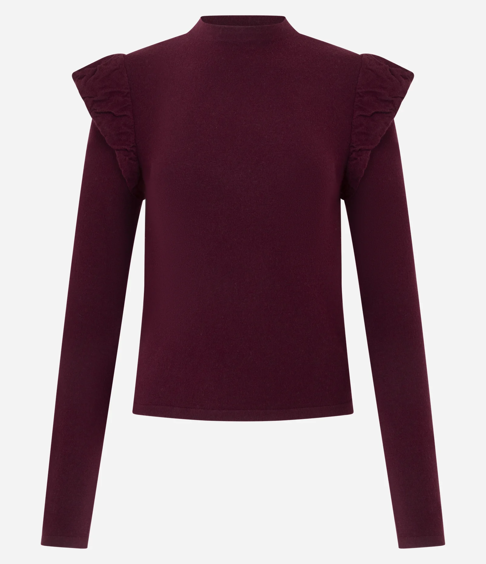 Blusa Regular em Tricô com Detalhe nos Ombros Vermelho 1