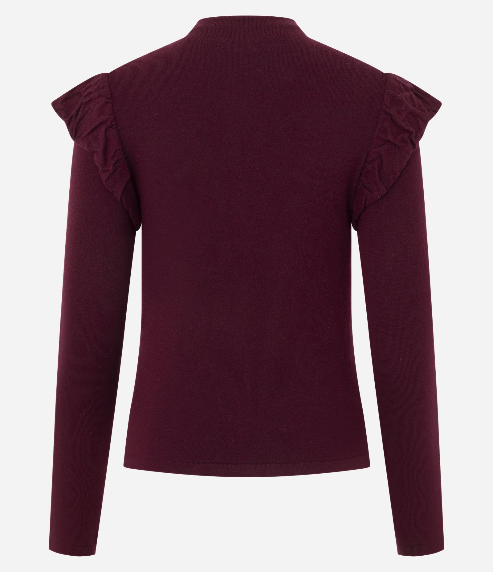 Blusa Regular em Tricô com Detalhe nos Ombros Vermelho 4