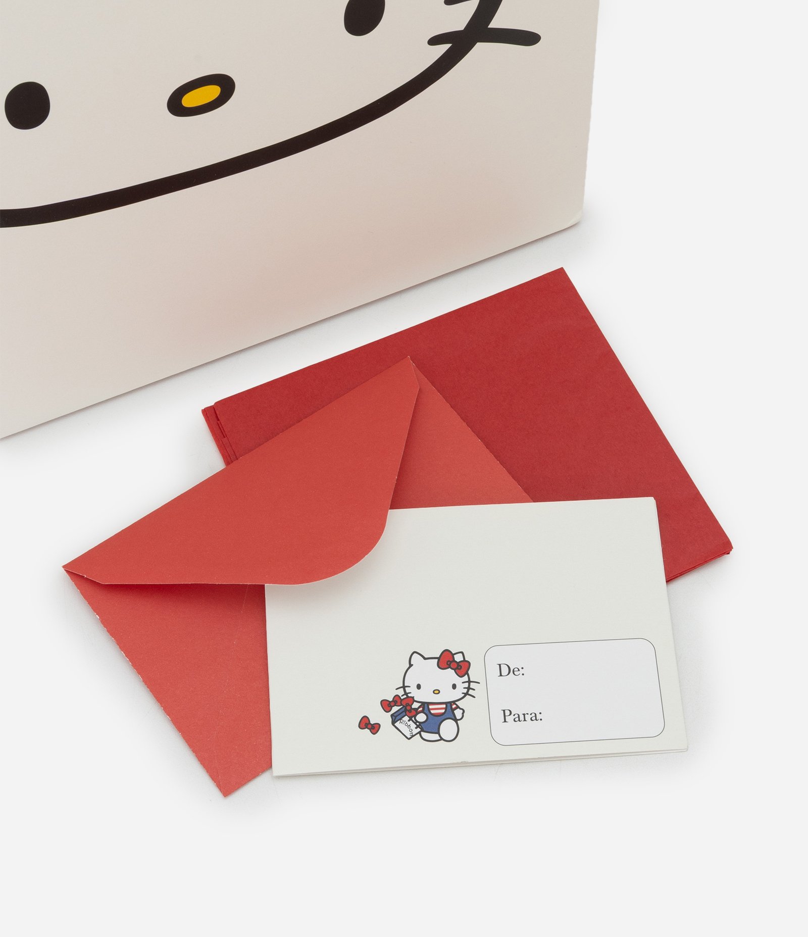 Embalagem de Presente Pequena com Estampa Hello Kitty Off White 4