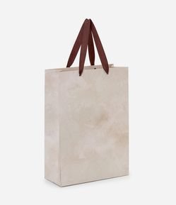 Embalagem de Presente Pequena com Alça Dupla Contrastante