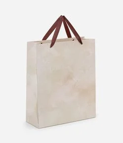 Embalagem de Presente Média com Alça Dupla Contrastante