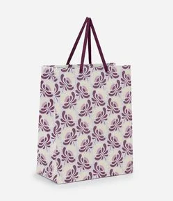 Embalagem de Presente Média com Estampa Floral