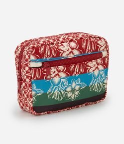 Necessaire Média Retangular com Estampa Floral