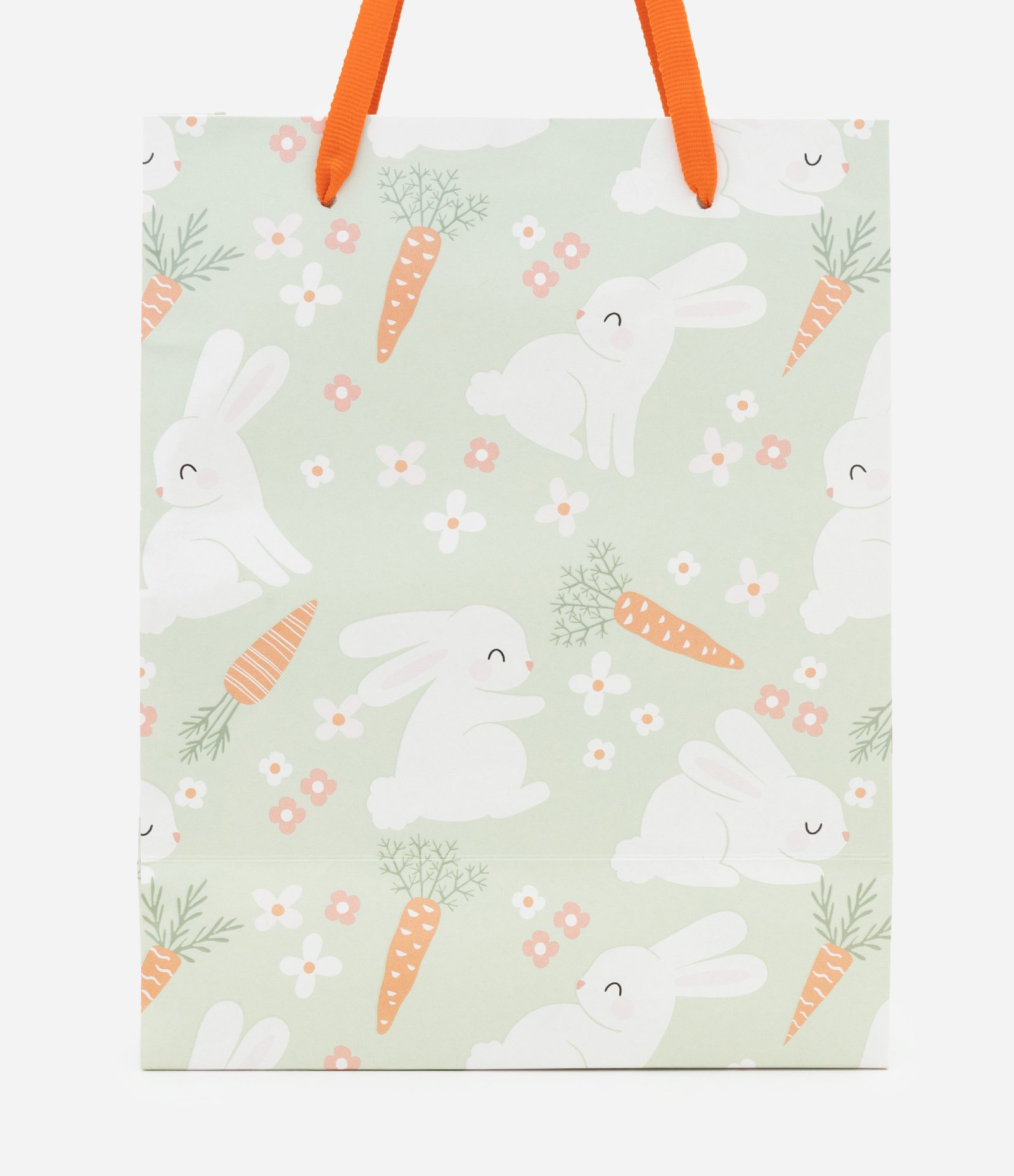 Embalagem de Presente Pequena com Estampa de Coelhinhos Verde 2