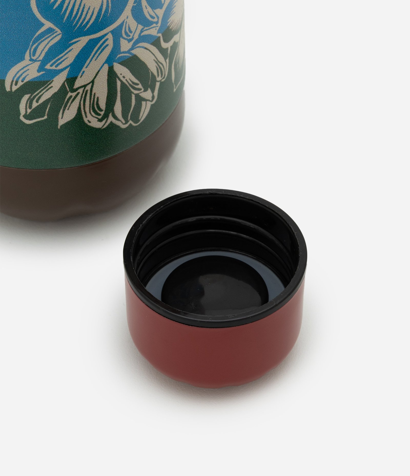 Garrafa Metalizada com Tampa Rosqueável e Estampa Floral Multicores 3