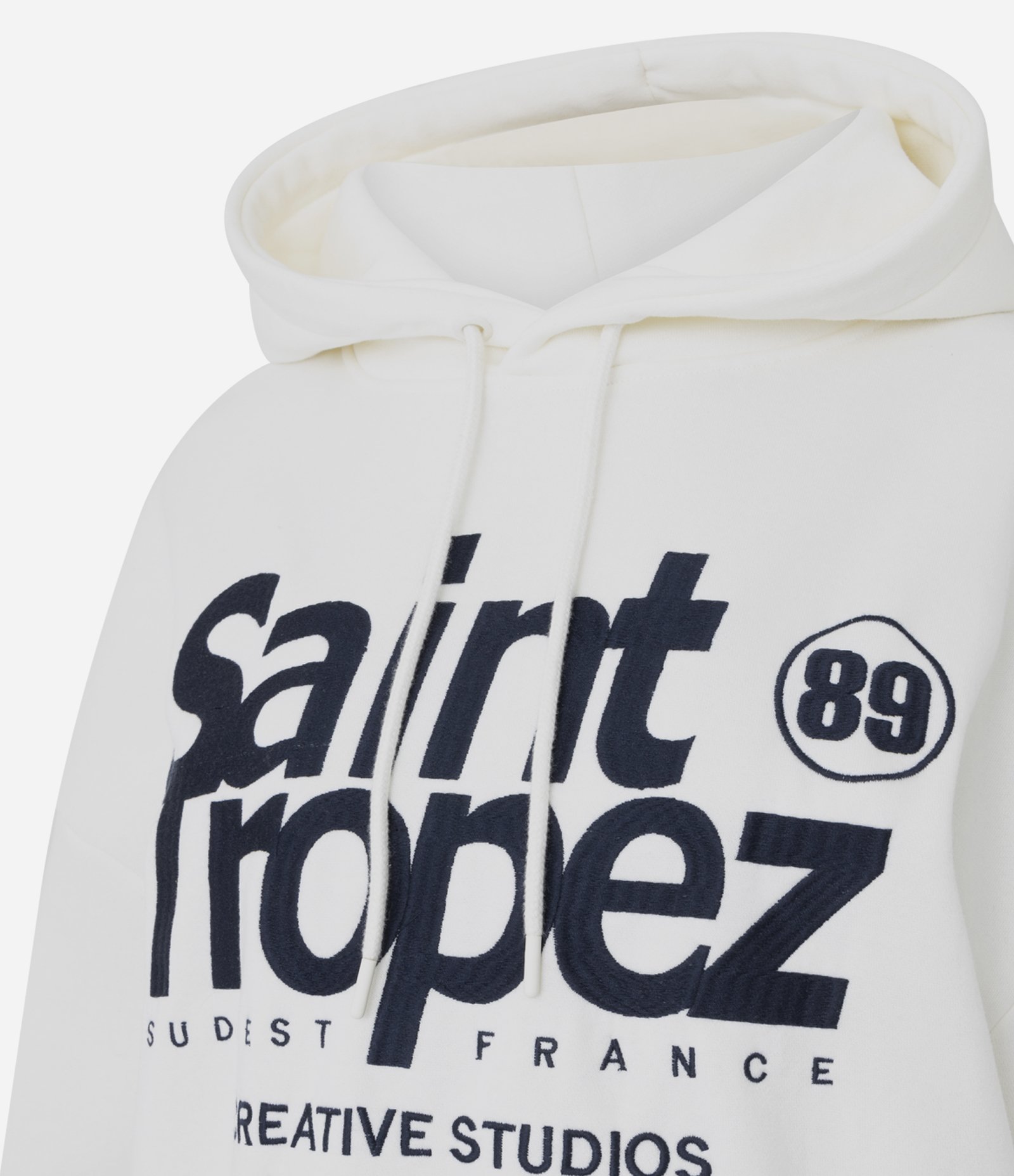 Moletom Canguru com Estampa Lettering Saint Tropez Branco 6
