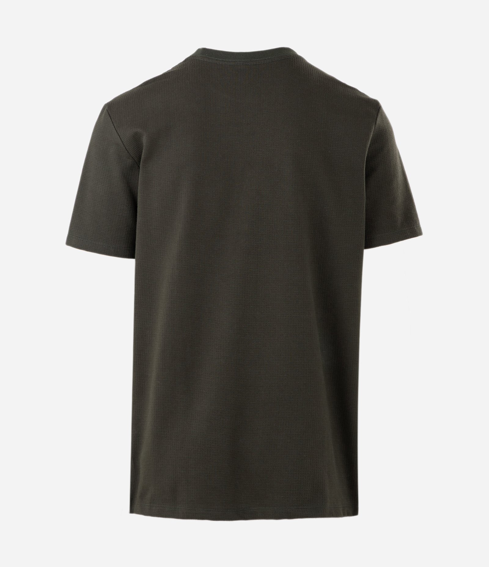Camiseta Comfort em Algodão com Textura Verde Musgo 2