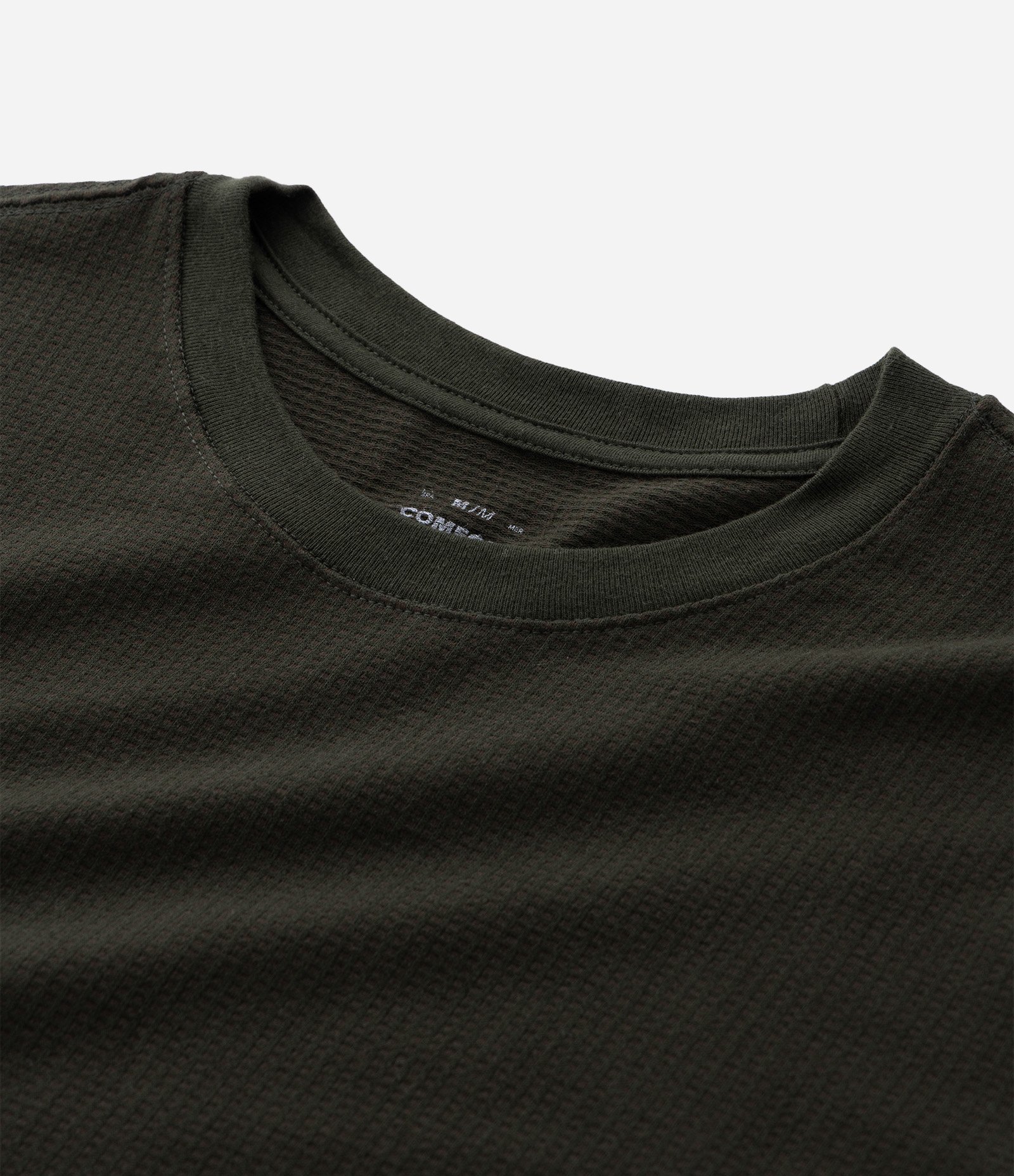 Camiseta Comfort em Algodão com Textura Verde Musgo 4