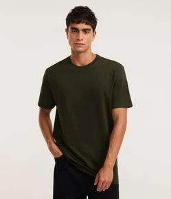 Camiseta Comfort em Algodão com Textura