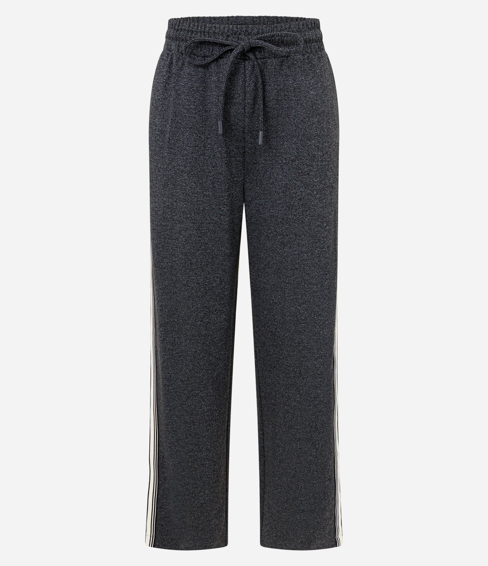 Calça Moletom Reta com Faixa Lateral Contrastante Cinza 6