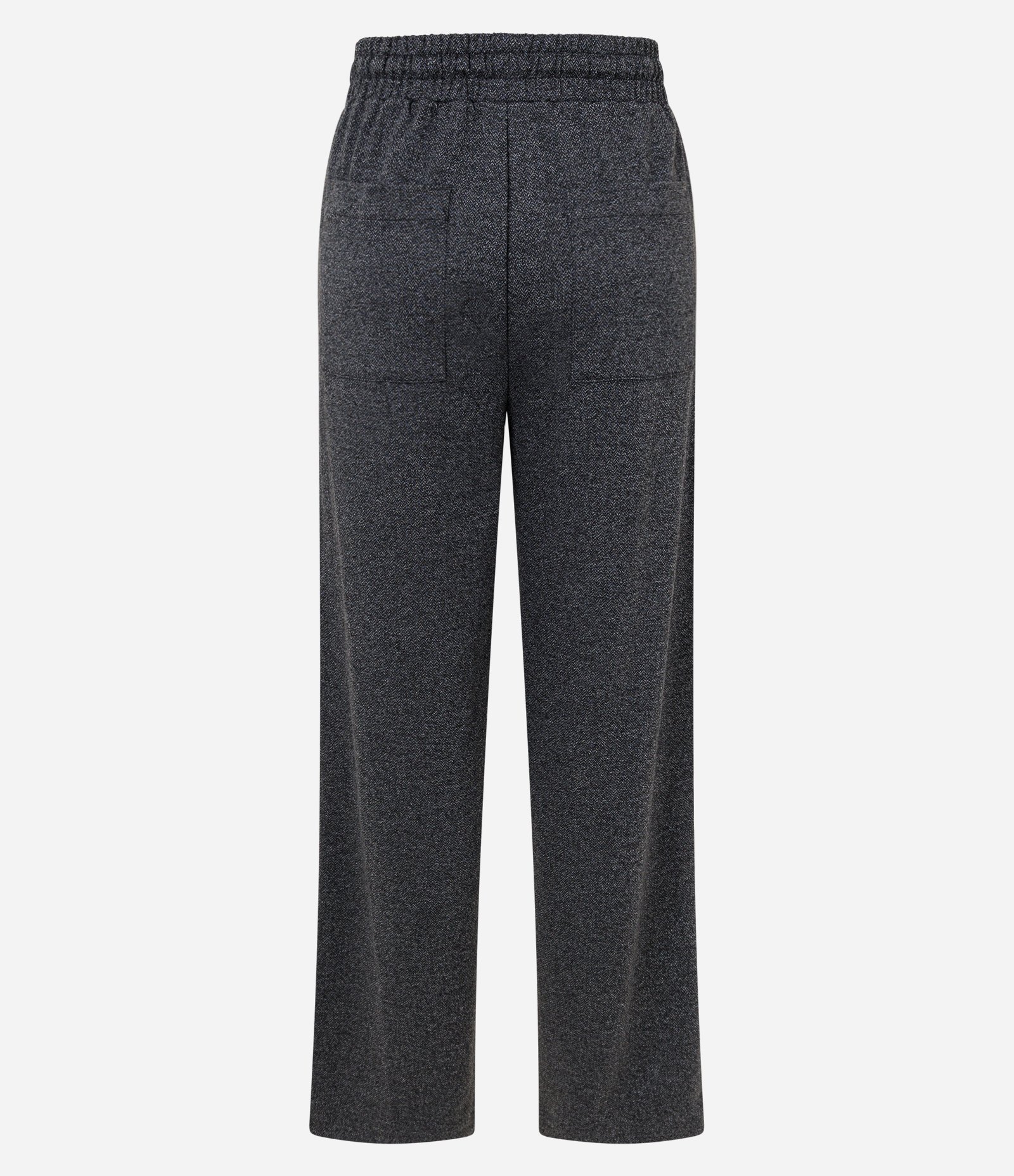 Calça Moletom Reta com Faixa Lateral Contrastante Cinza