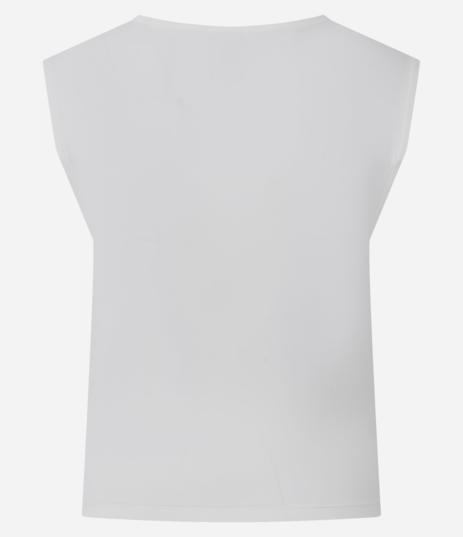 Blusa Alça Larga em Microfibra com Decote Quadrado Branco 6