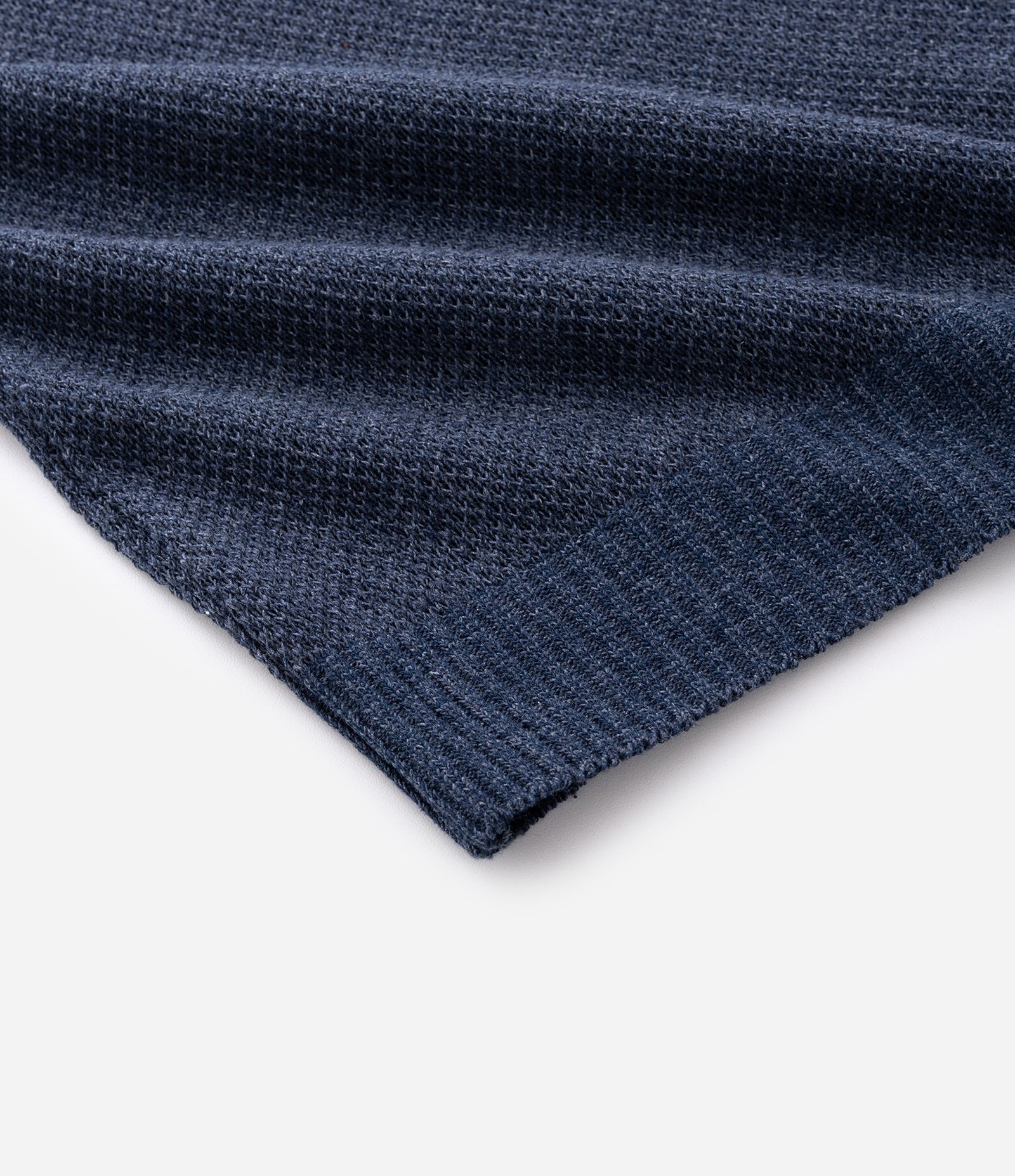 Polo Manga Curta Texturizada com Detalhes Contrastante Azul 8