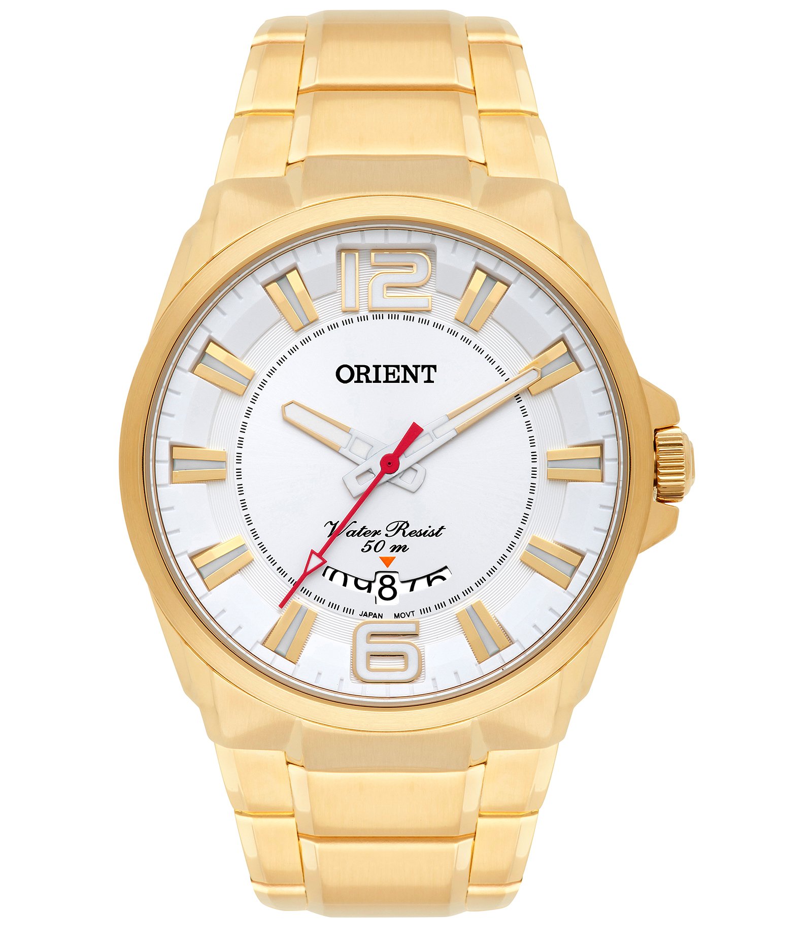 Relógio Analógico Aço Orient Dourado 1