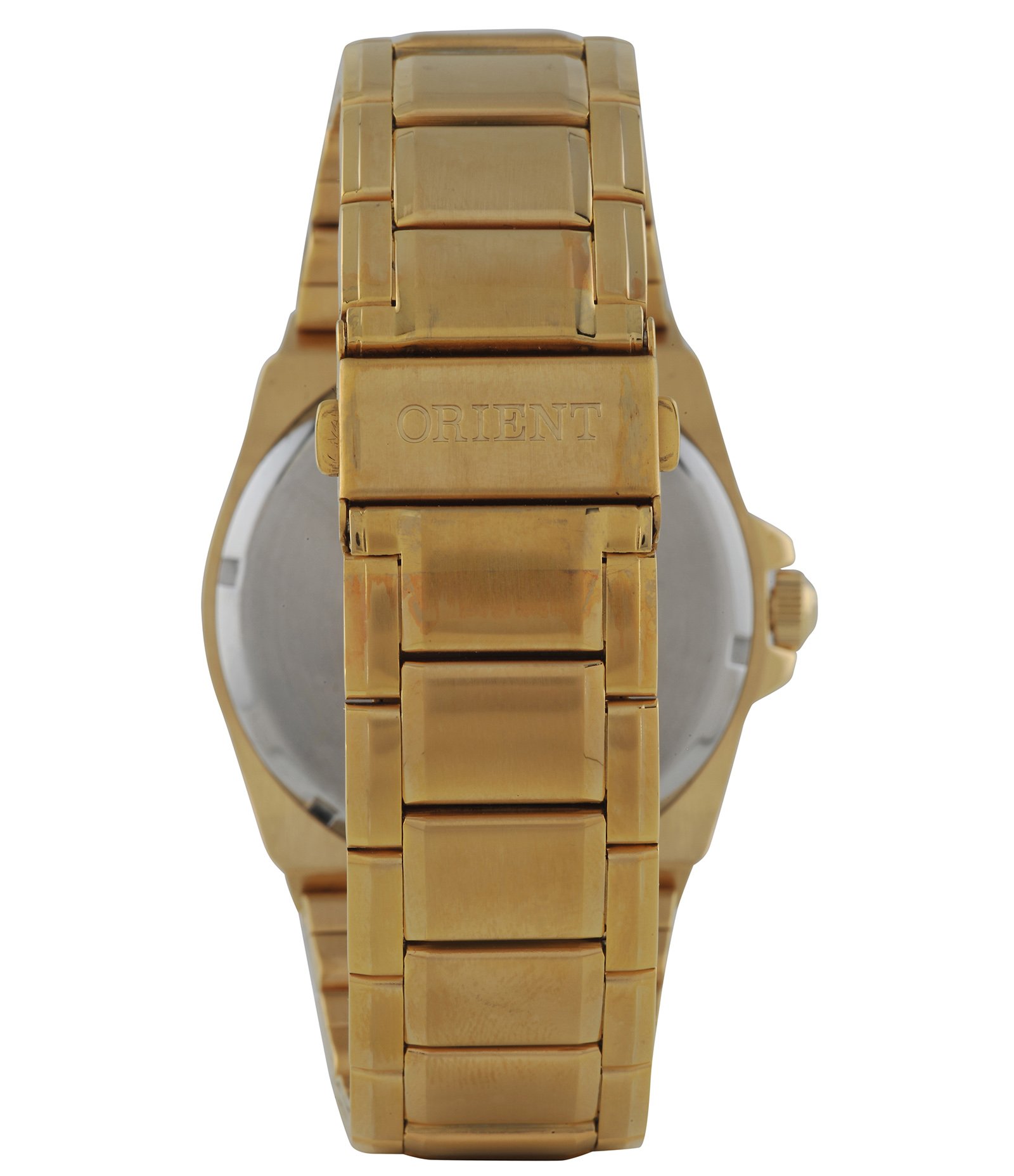 Relógio Analógico Aço Orient Dourado 3