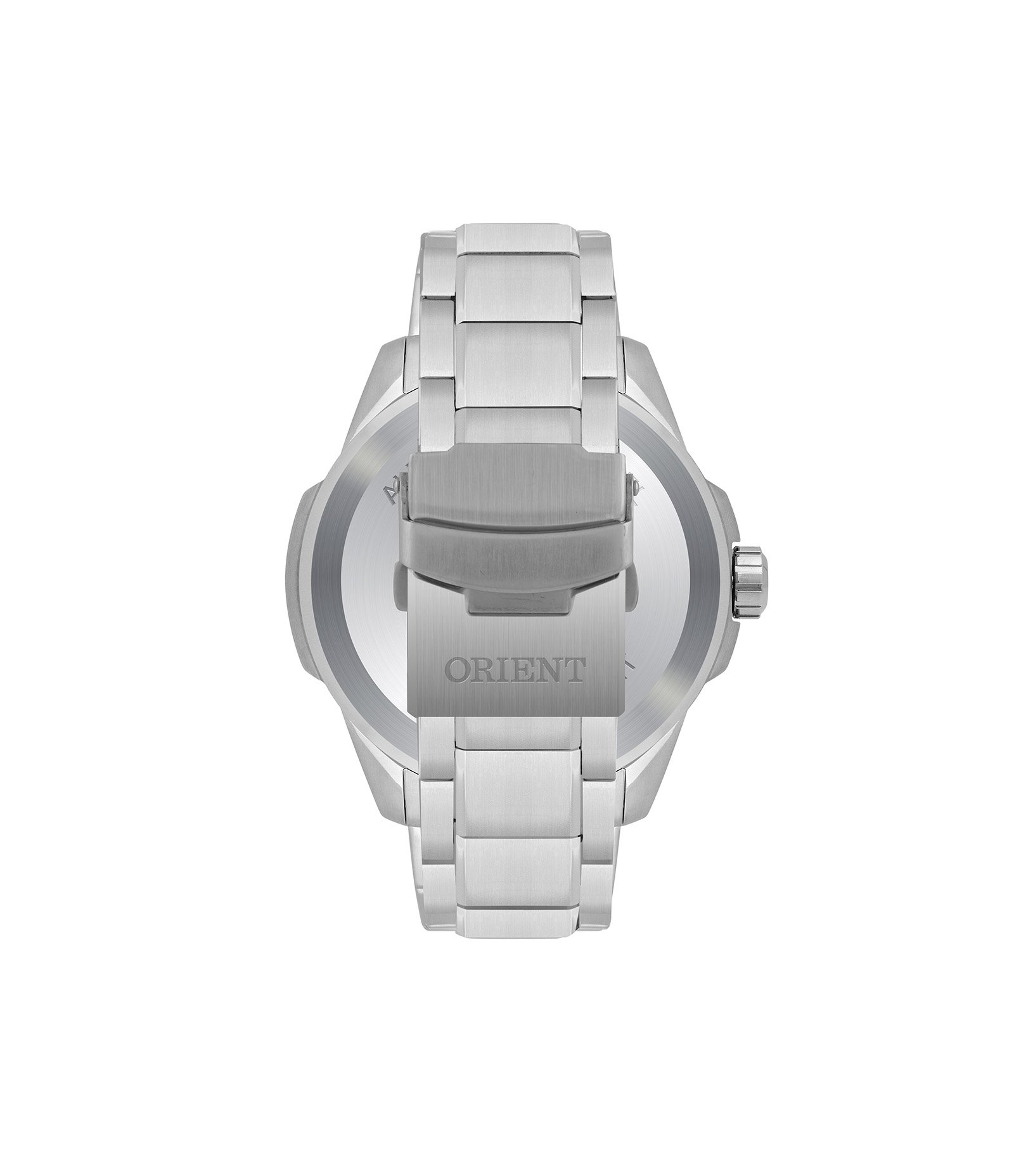 Relógio Multifunção Aço Orient Prata 3