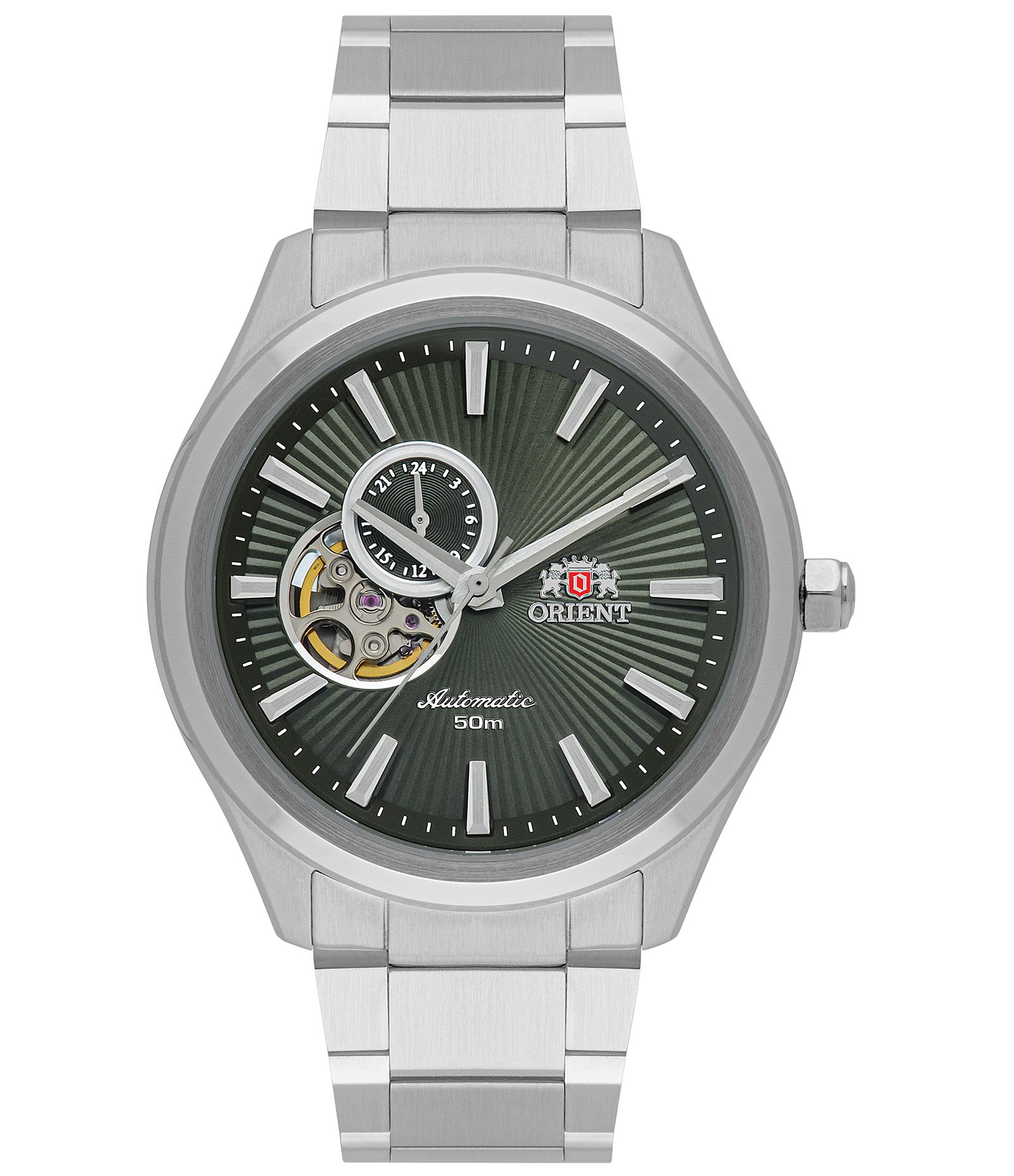 Relógio Automático Analógico Masculino Orient Prata 1