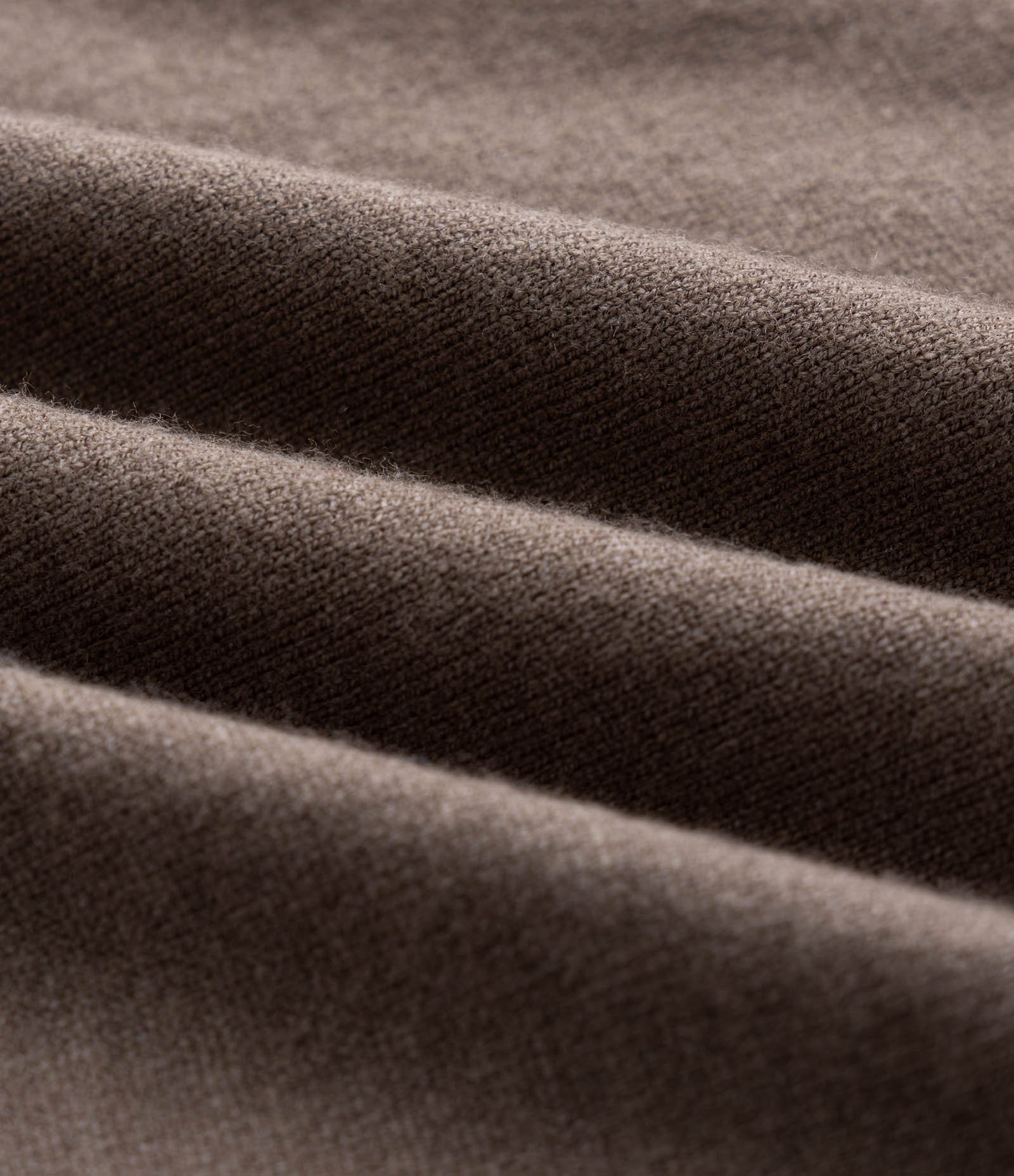 Suéter Básico em Efeito Tricô com Acabamento Canelado Marrom Escuro 3