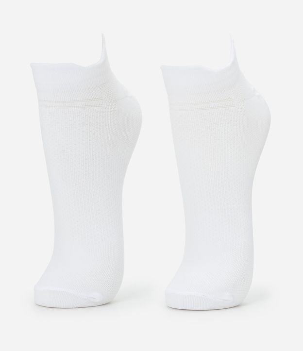 Kit 02 Pares de Meias Esportiva em Poliamida Liso
