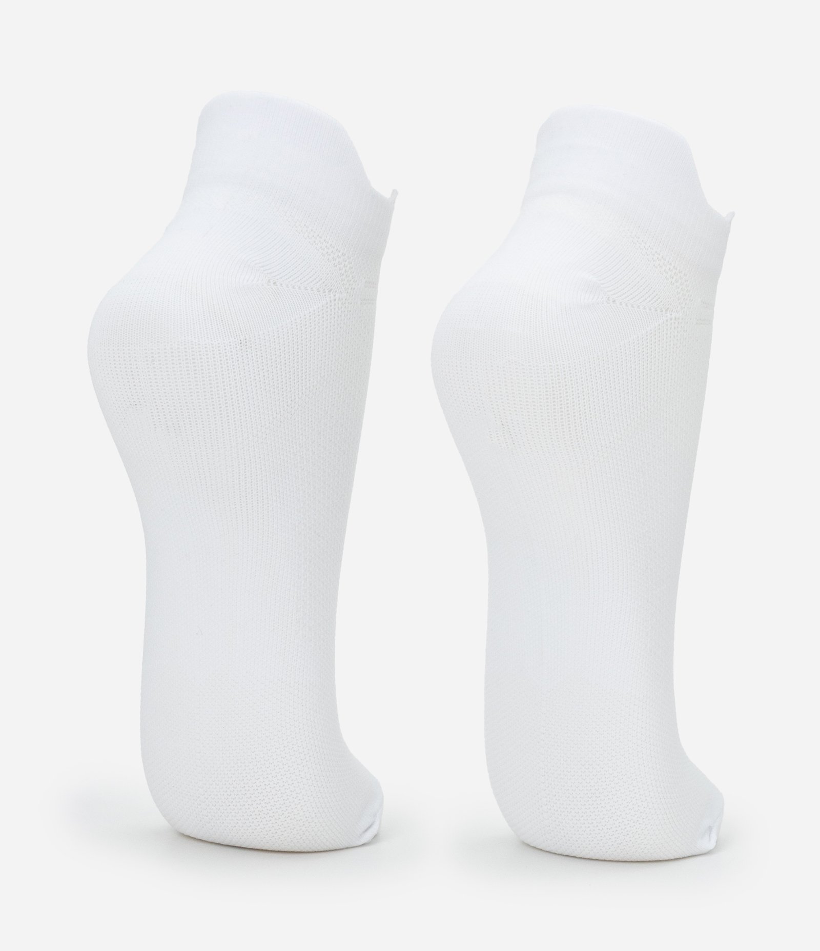 Kit 02 Pares de Meias Esportiva em Poliamida Liso Branco 3