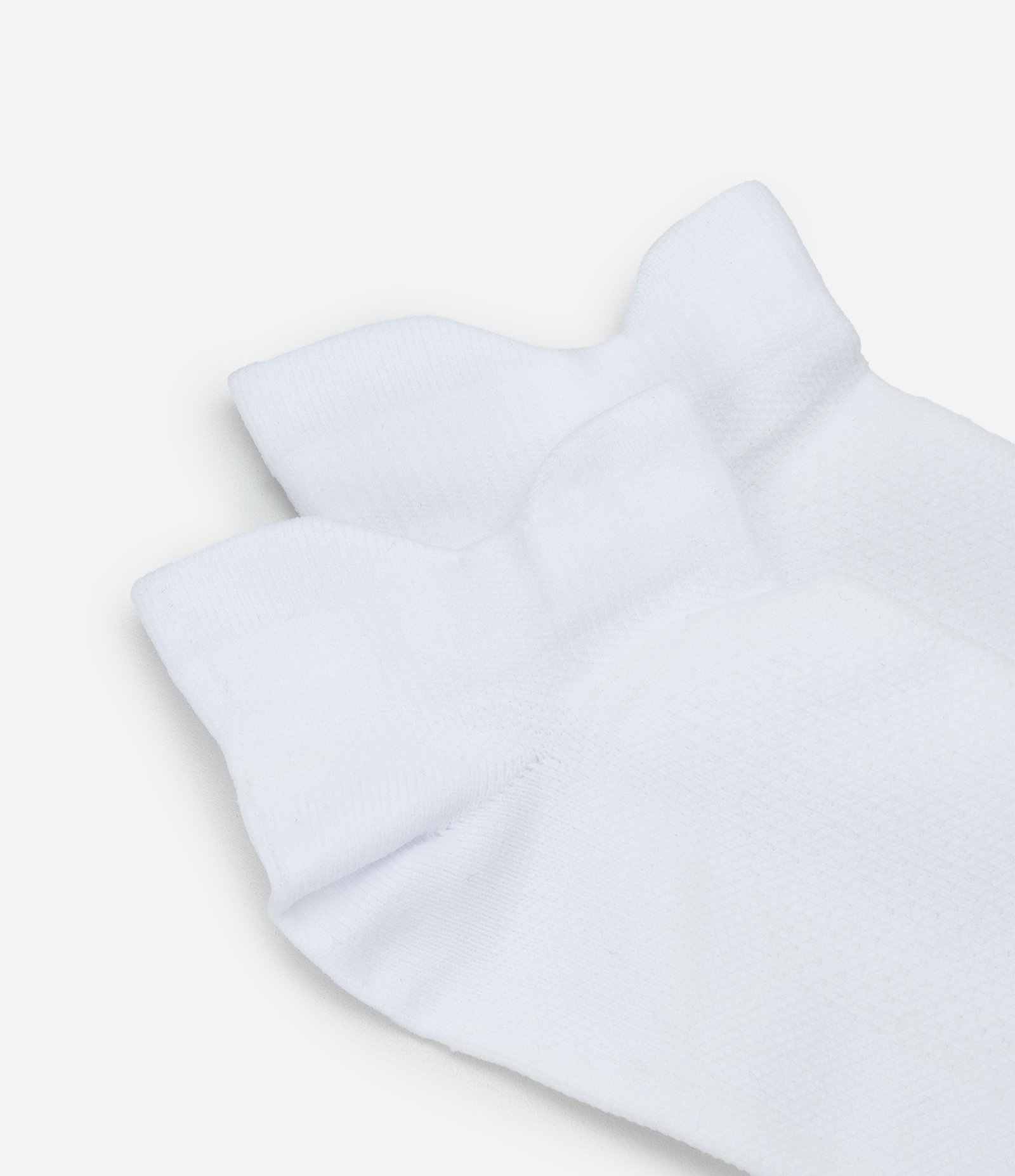 Kit 02 Pares de Meias Esportiva em Poliamida Liso Branco 4