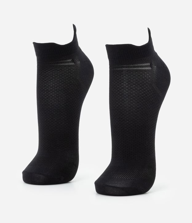 Kit 02 Pares de Meias Esportiva em Poliamida Liso