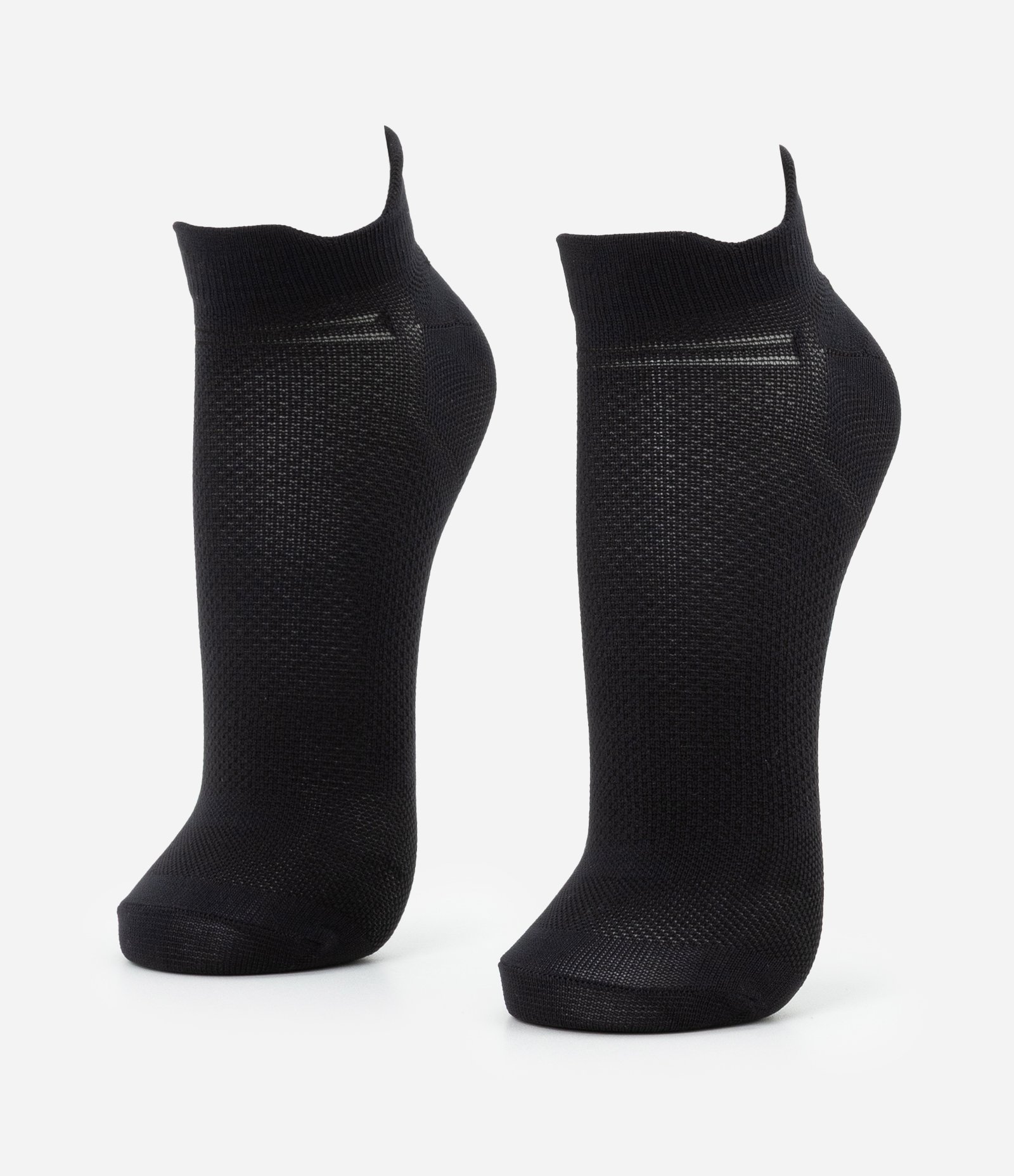 Kit 02 Pares de Meias Esportiva em Poliamida Liso Preto 1