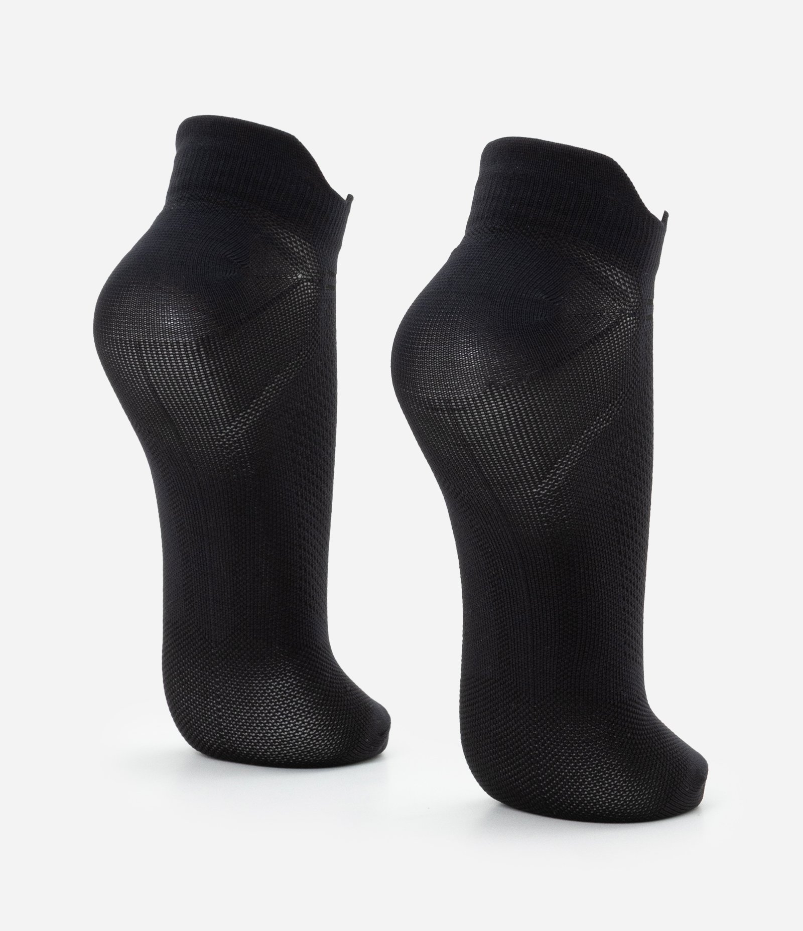 Kit 02 Pares de Meias Esportiva em Poliamida Liso Preto 3