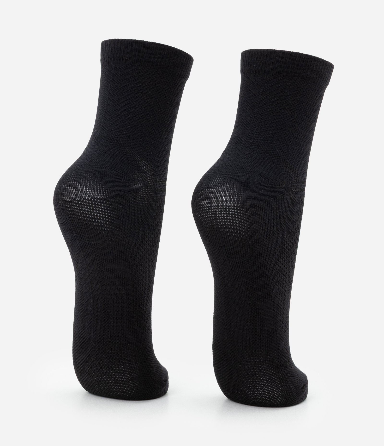 Kit 02 Pares de Meias Esportivas em Cano Médio Preto 3