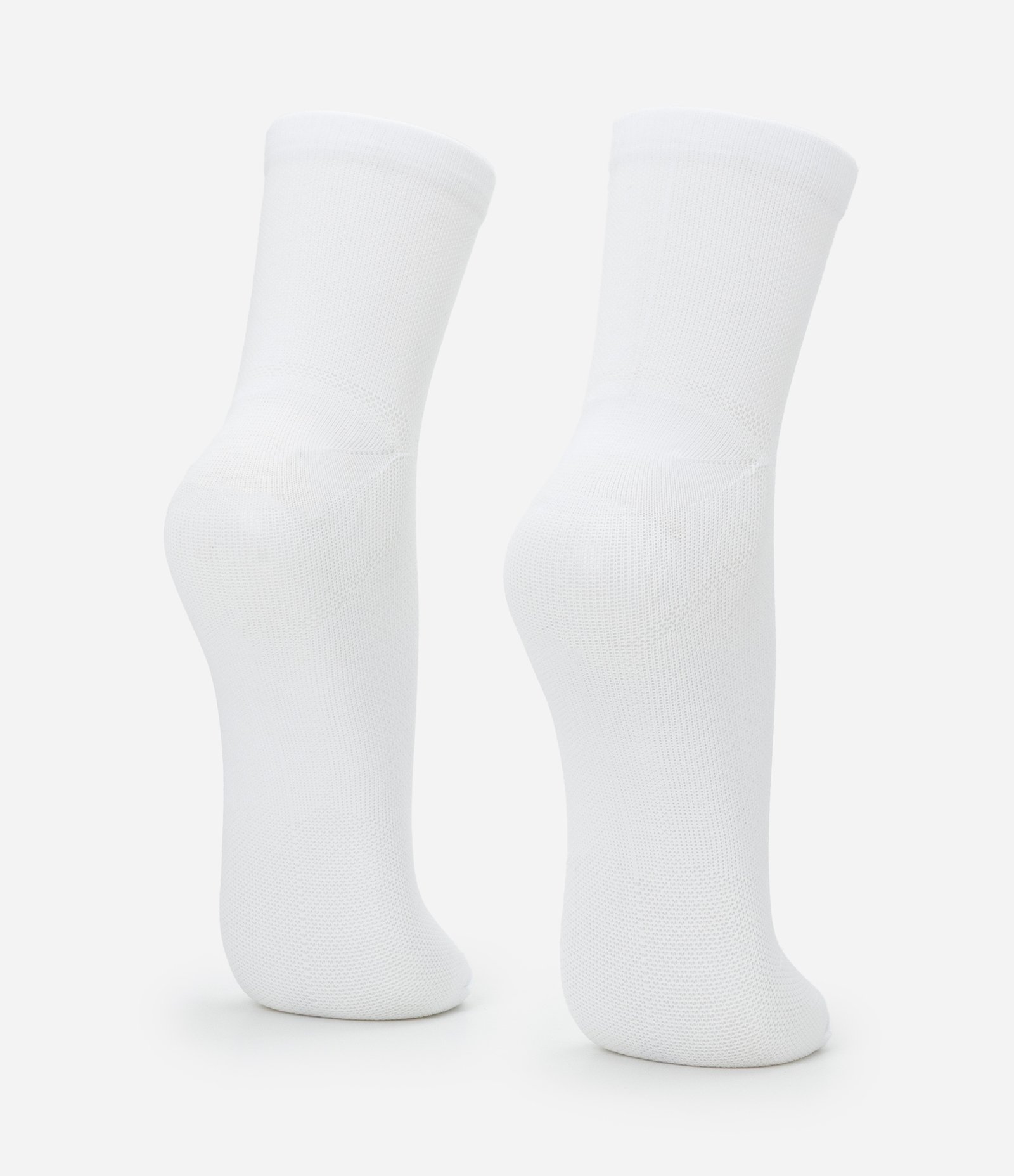 Kit 02 Pares de Meias Esportivas em Cano Médio Branco 3