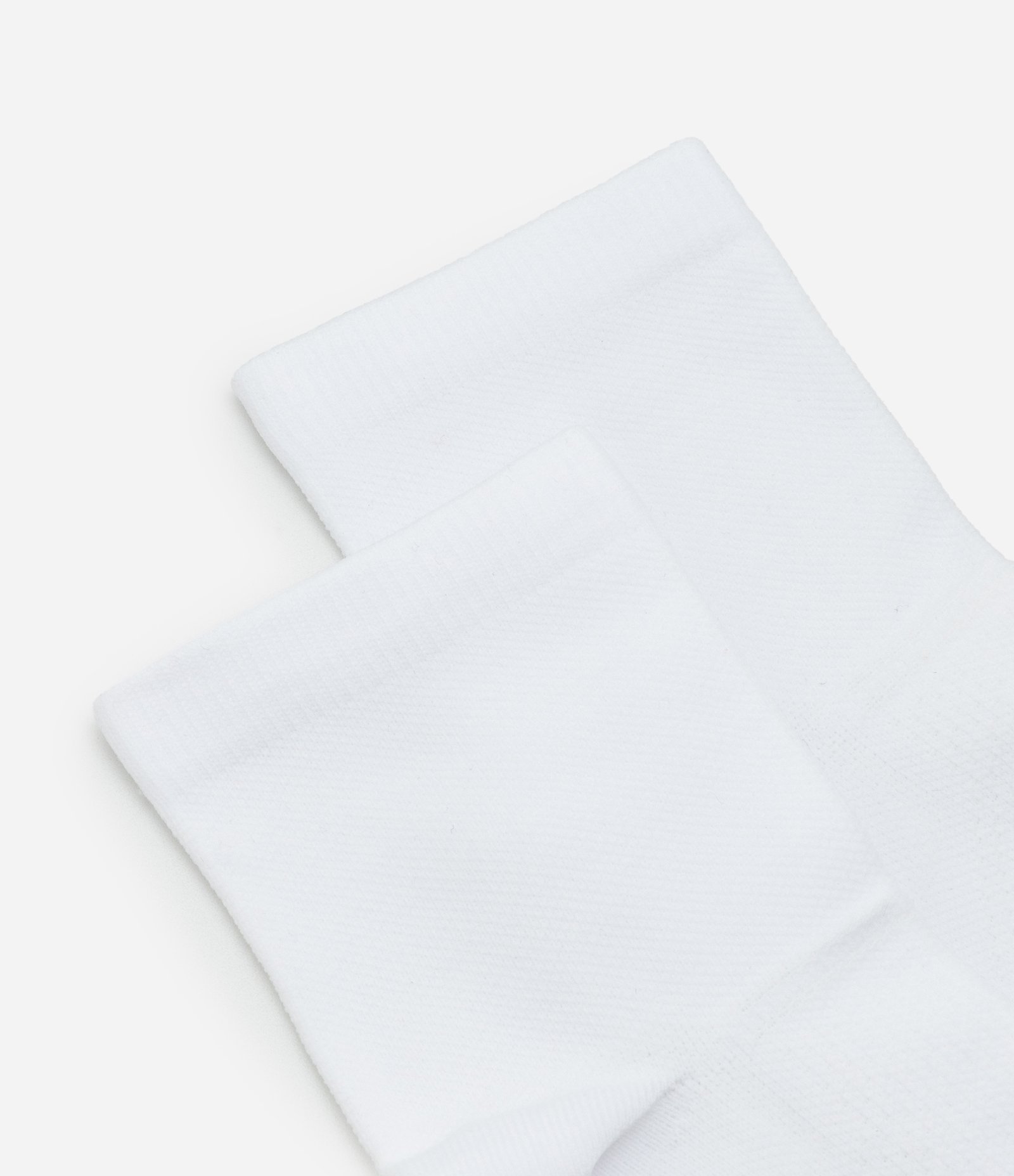 Kit 02 Pares de Meias Esportivas em Cano Médio Branco 4