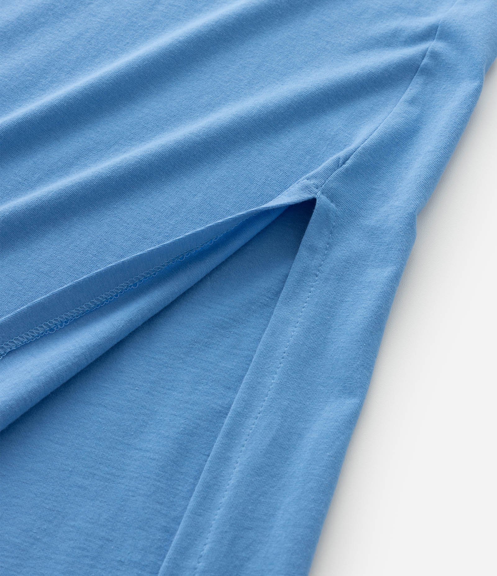 Vestido T-Shirt em Algodão Estampa Borboleta Mística Curve & Plus Size Azul 3