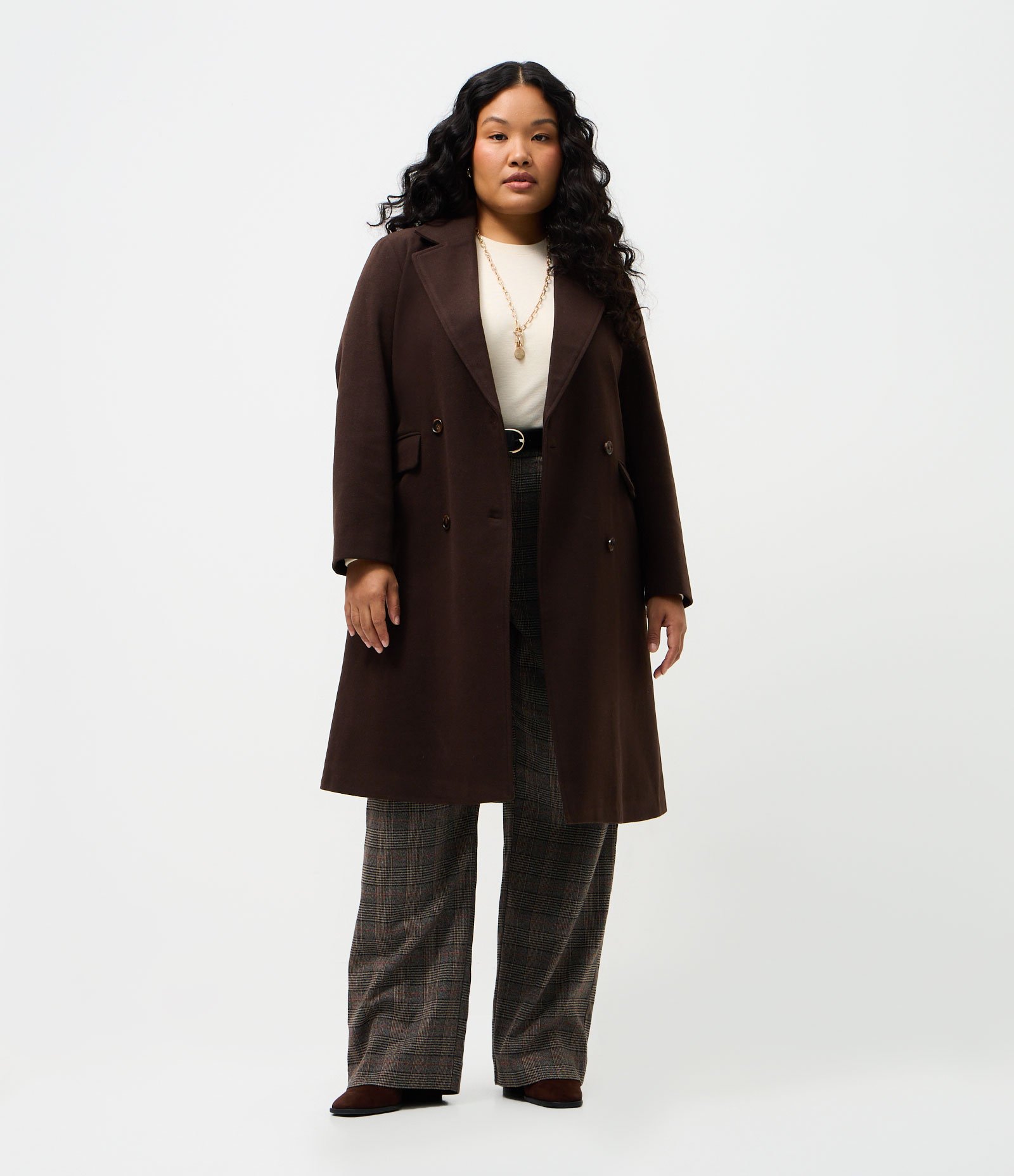 Blusa em Ribana com Ombro Deslocado Curve & Plus Size Bege Claro 3