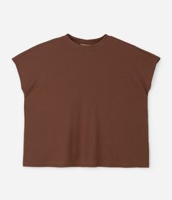 Blusa Básica em Ribana e sem Cava Curve & Plus Size