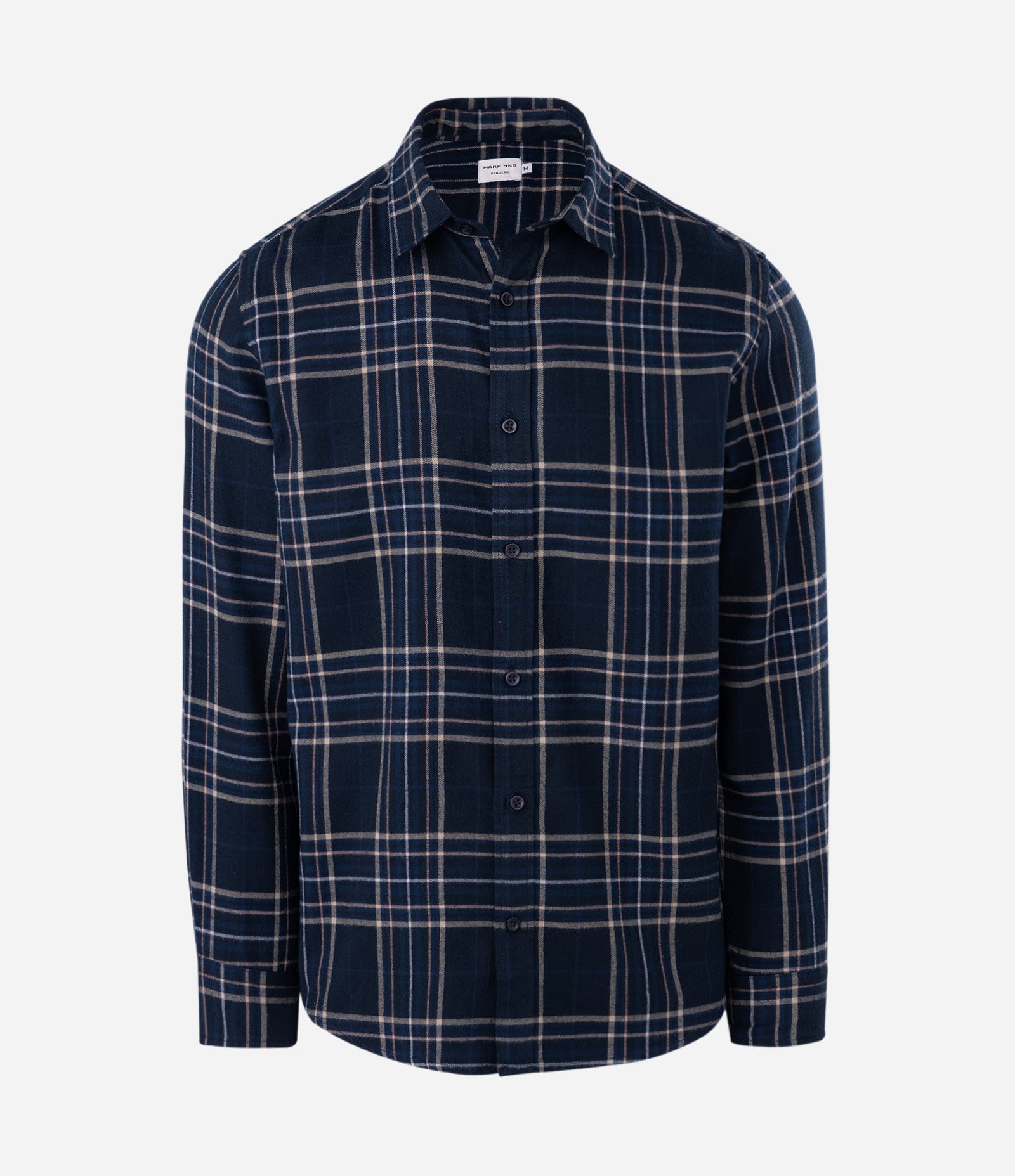 Camisa Manga Longa em Flanela com Estampa Xadrez Azul 3
