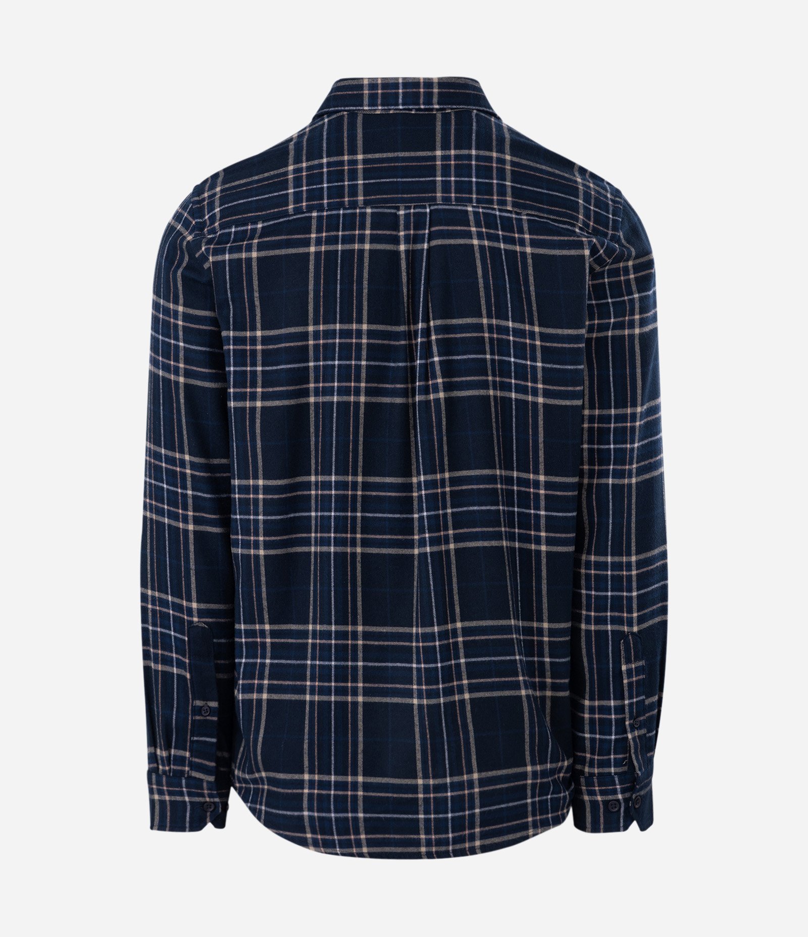 Camisa Manga Longa em Flanela com Estampa Xadrez Azul 4